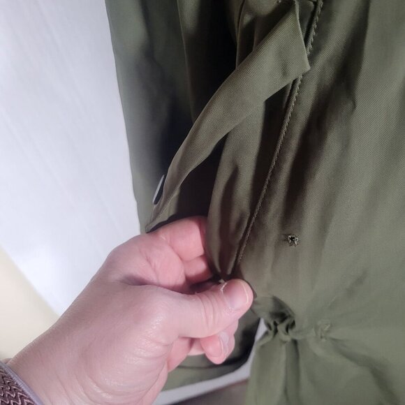 Everlane Women's The City Anorak Hooded Jacket Surplus Olive Green Size S - Picture 4 of 16